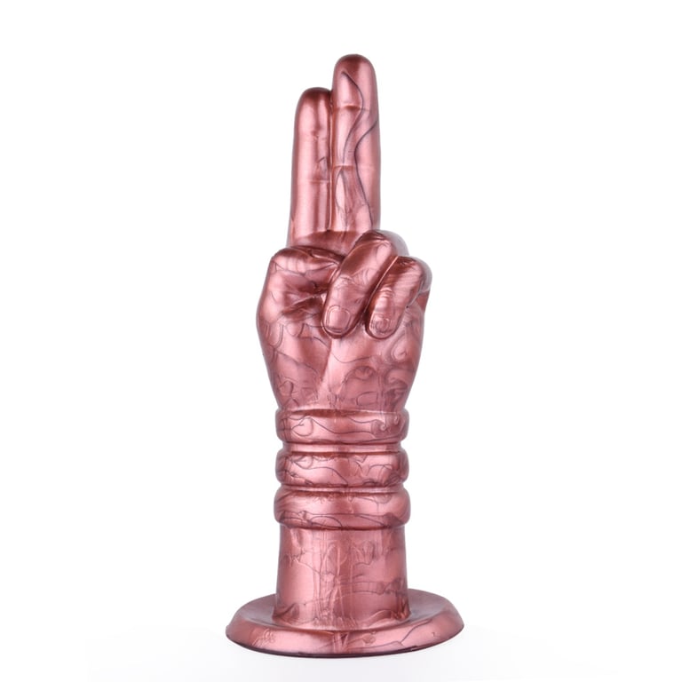 Hand-Shaped Silicone Insertable Toy | Premium Rose Gold Design thumbnail 13