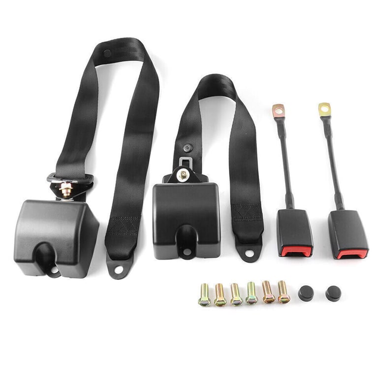 3 Point Inertia Seat Belt Kit Car Truck Adjustable Seat Belt Universal 2 SET thumbnail 4