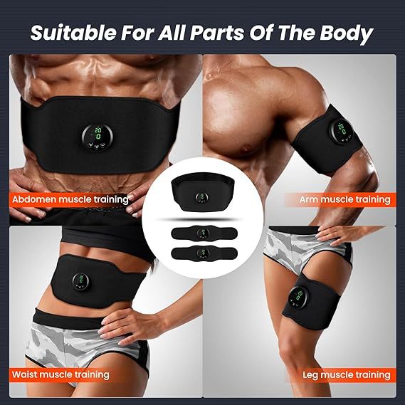 Portable EMS Massage Waist Belt Three-Piece Set | Muscle Toning thumbnail 5