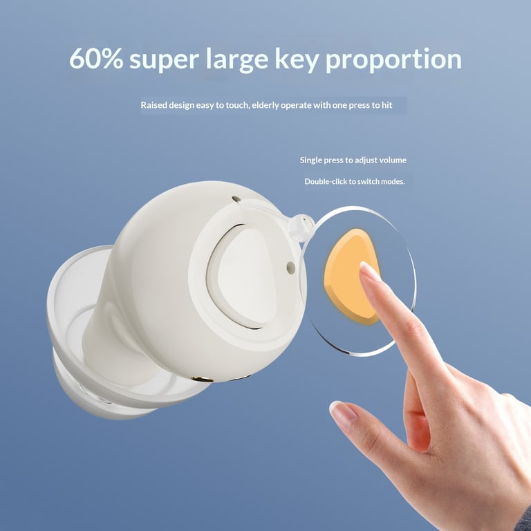 In-Ear Personal Sound Amplifier | Rechargeable with Charging Case thumbnail 4