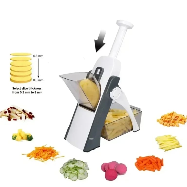 Kitchen Vegetable Cutter Safe Manual Multi-Function Salad Chopper | Home & Kitchen thumbnail 3