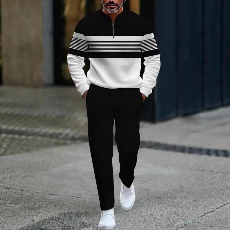 Men's Casual Long-Sleeve Pants Set | Coordinated Comfort Wear Canada thumbnail 1