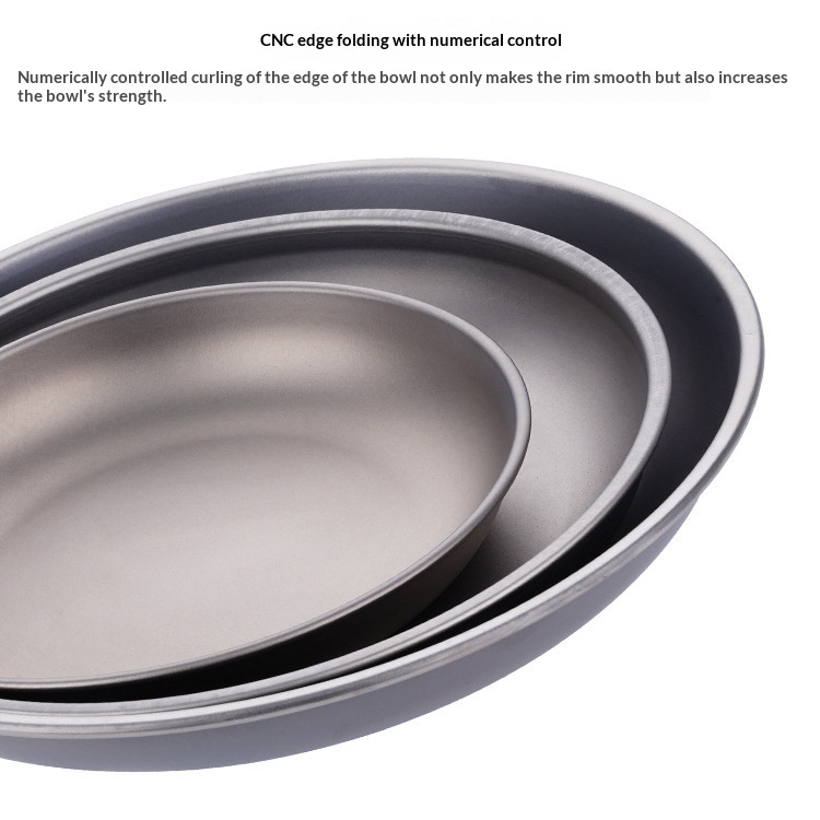 Pure Titanium Camping Dish | Lightweight Tableware for Outdoor Adventures thumbnail 16