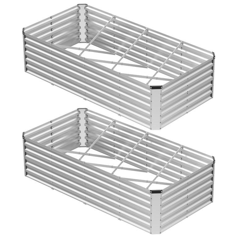 Galvanized Raised Garden Bed | Rust-Resistant Steel Planting Box thumbnail 7