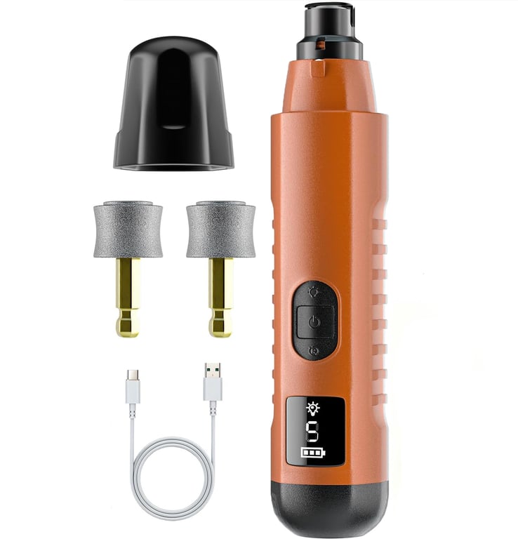 2026 New Silent Groom Pro Dog Nail Grinder, 5-Speed Dog Nail Grinder With Led Light, Quiet Painless Paws Grooming For Small Medium Large Dogs, USB Rechargeable thumbnail 11