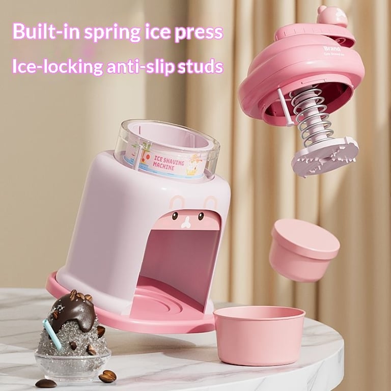Hand-Cranked Ice Shaver For Kids | Fun Home Shaved Ice Maker thumbnail 1