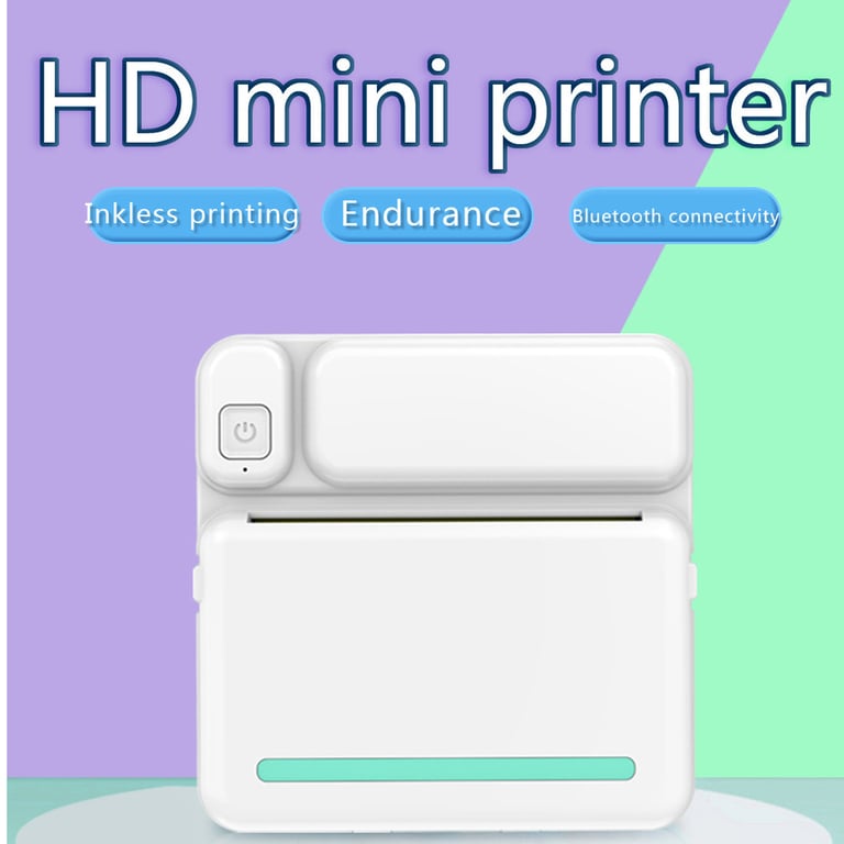 Mini Thermal Printer Bluetooth | Portable Photo Label Printing Machine thumbnail 2