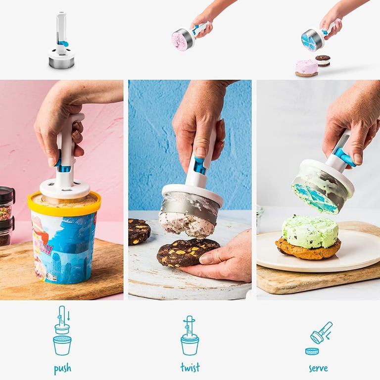 Ice Cream Sandwich Maker Spoon | DIY Rotating Scoop for Home & Kitchen thumbnail 19
