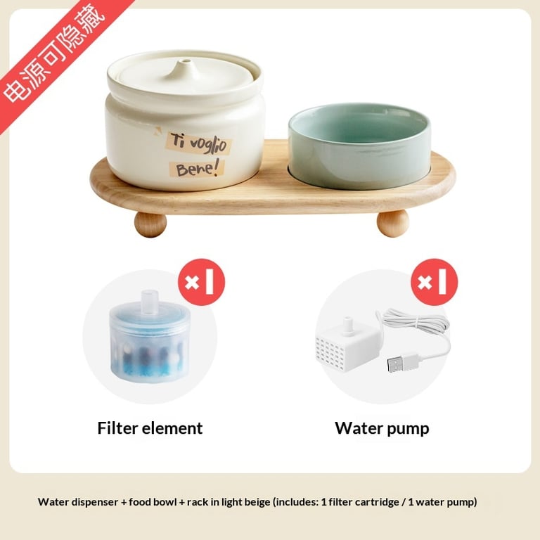 Cat Ceramic Automatic Circulating Filter Water Dispenser | Home & Kitchen thumbnail 17