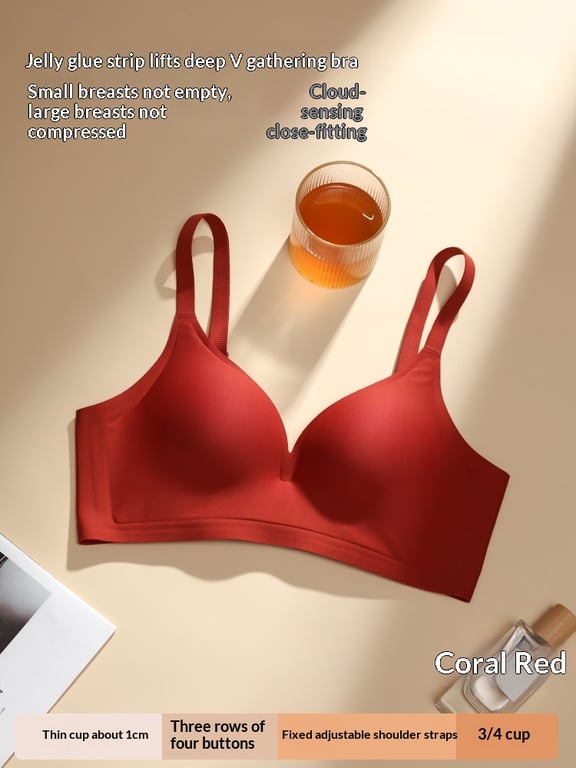Thin Cup Push-Up Wireless Bra with Side Boob Control | Canada thumbnail 15