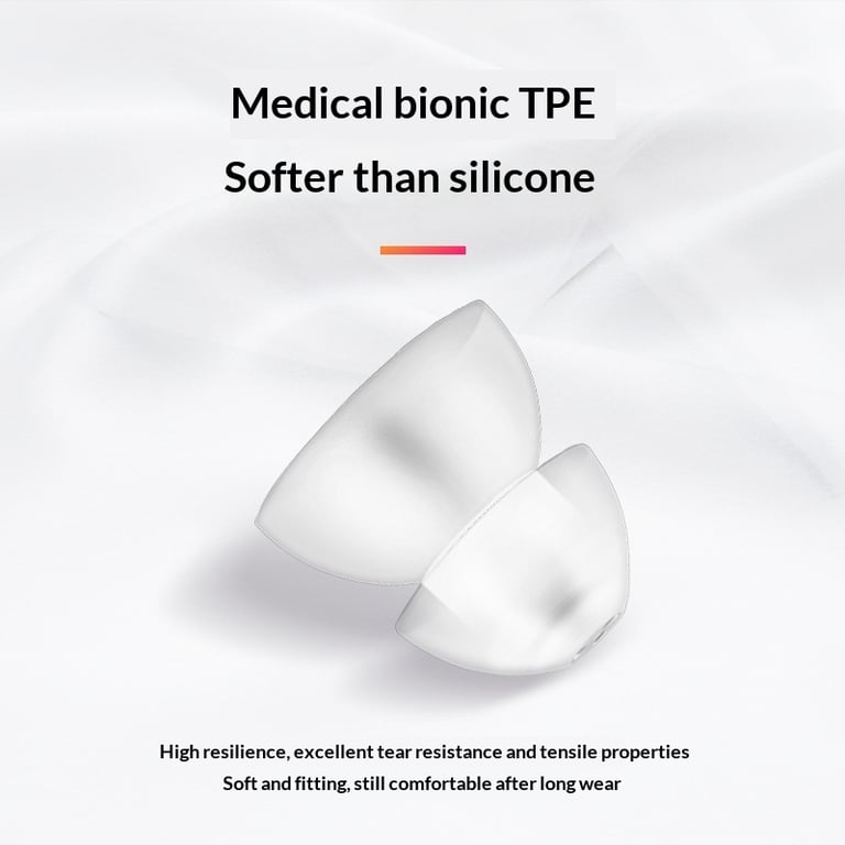 Dual Soft Silicone Ear Tips for Hearing Aids | TPE Material thumbnail 6