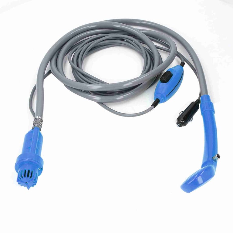 Car Plug Shower Kit 36W Portable Electric Vehicle Mounted Shower Kit For Outdoor Camping Car Washing Irrigation Blue thumbnail 4