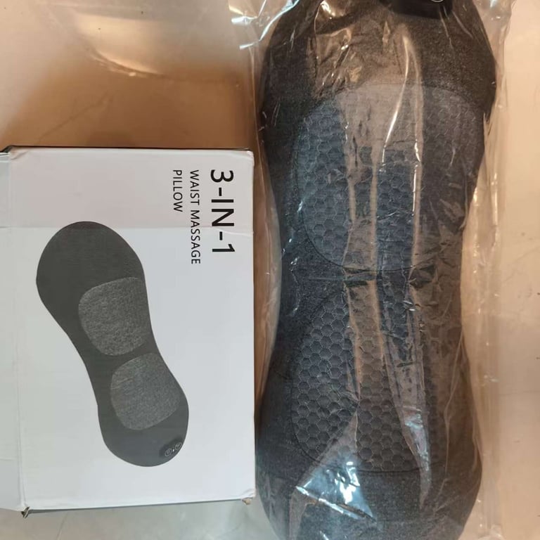 Lumbar Pillow Massage Heating Waist Pad | Pain Relief Heat Therapy thumbnail 1