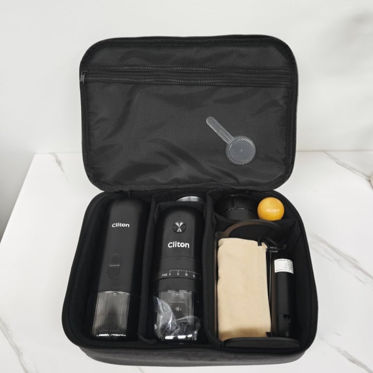 Portable Coffee Maker Storage Bag | Outdoor Coffee Gear Organizer thumbnail 3