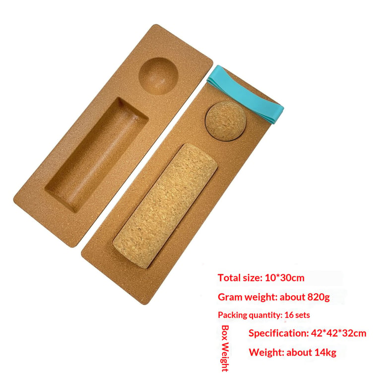 Solid Cork Massage Yoga Block Set | Natural Self-Myofascial Release thumbnail 6