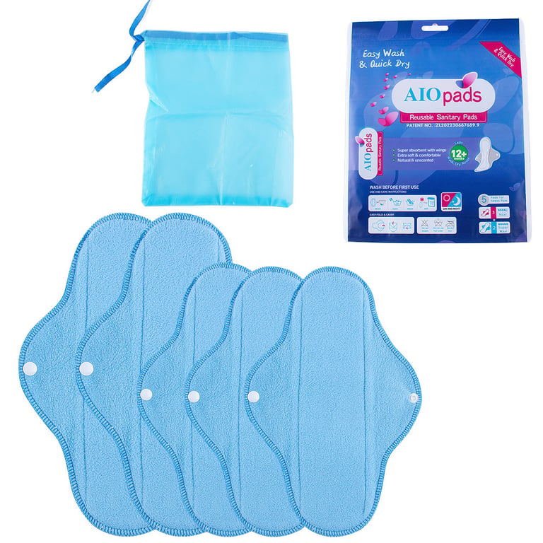 Washable Sanitary Pad Set for Hygienic Care | Reusable Pads Canada thumbnail 4