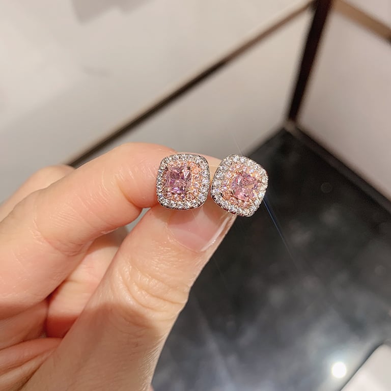 Women's Zircon Fashion Earring Ring And Bracelet Set | Home & Kitchen thumbnail 2