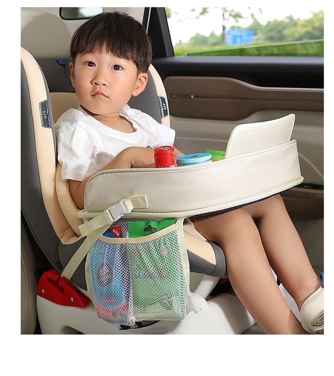 Car Baby Safety Seat Tray with Phone Holder | Padded Activity Tray thumbnail 11