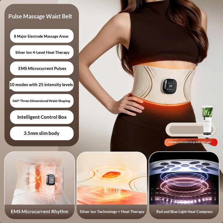 Low-Current Heating Lumbar Massage Device | EMS Waist Belt thumbnail 17