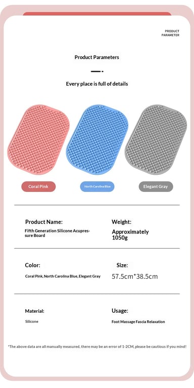 Soft Silicone Toe Pressure Board for Ultra Slow Jogging | Pain Relief thumbnail 3