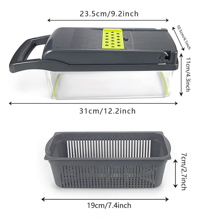 15-in-1 Vegetable Chopper Slicer Dicer | Multi-Blade Kitchen Cutter