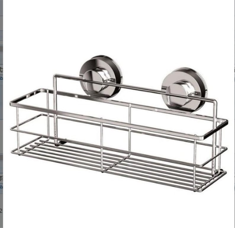 No-Drill Bathroom Shelf Cosmetic Organizer | Adhesive Wall Mount thumbnail 11