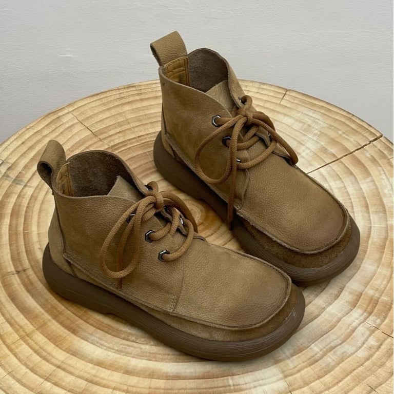 Women's Platform Round Head Ankle Boots | Comfort & Style thumbnail 6