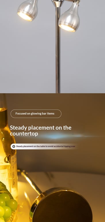 LED Charging Bar Desk Lamp Organizer | Tall Pole Modern Lighting thumbnail 4