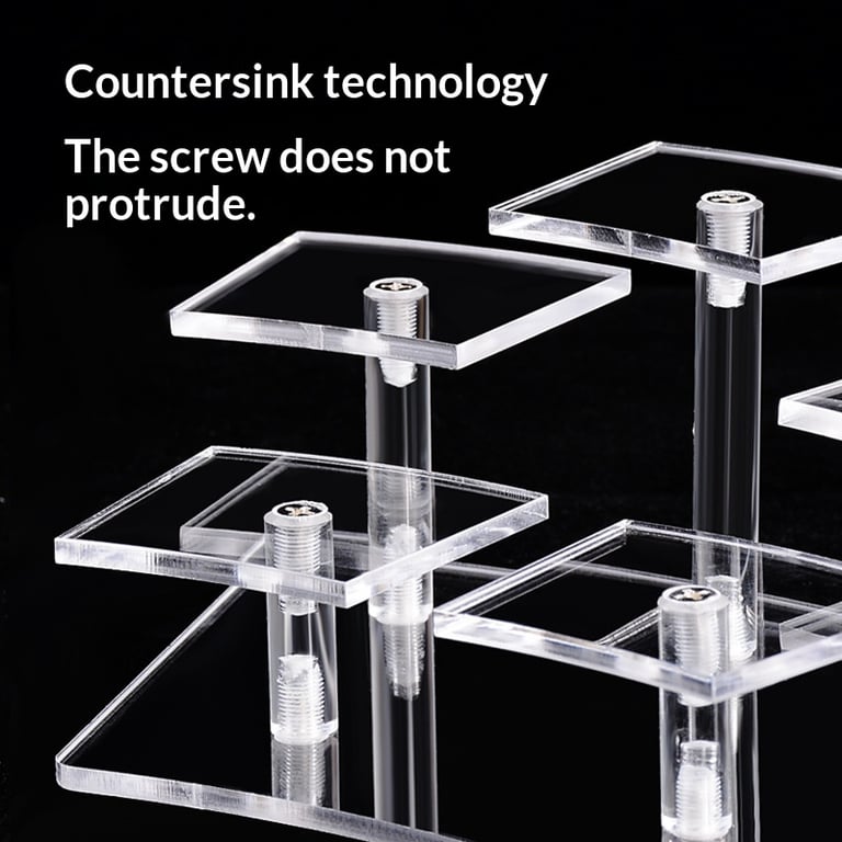 Acrylic Tiered Display Stand Desk Organizer for Figurines & Collectibles thumbnail 10