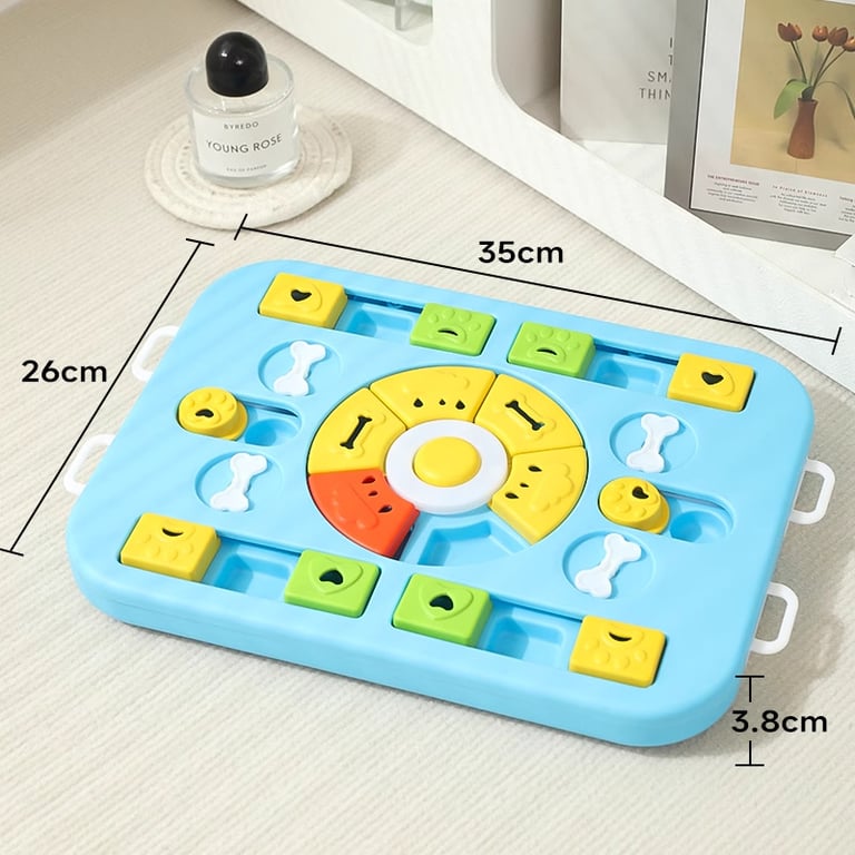 Dog Puzzle Toy with Treat Dispensing & Sniffing Mat | Interactive thumbnail 9