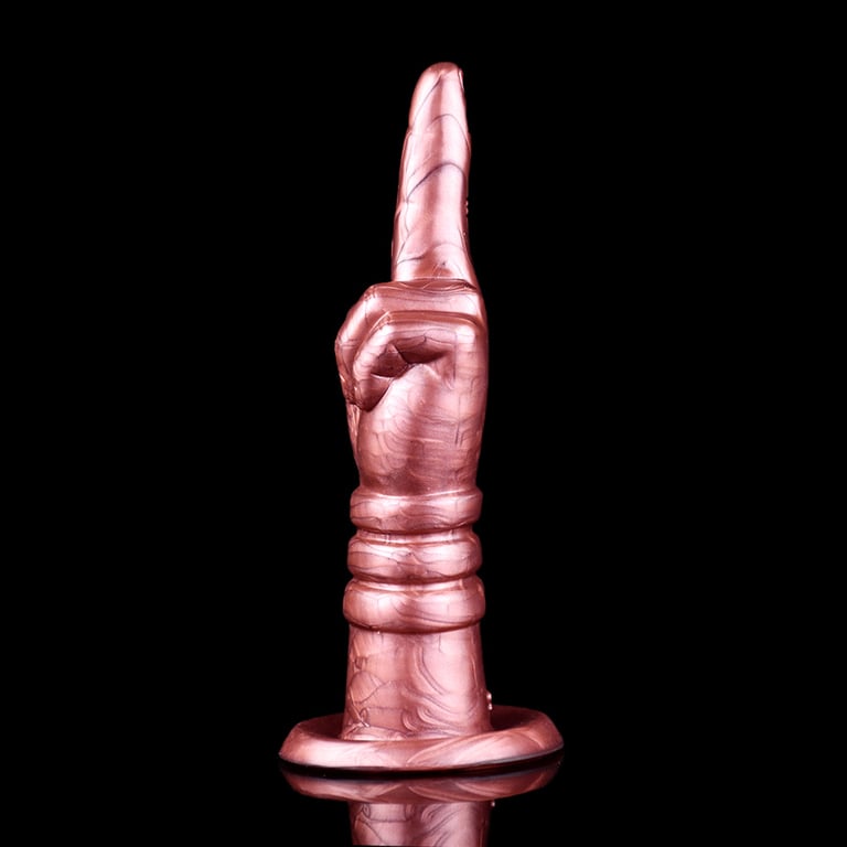 Hand-Shaped Silicone Insertable Toy | Premium Rose Gold Design thumbnail 5
