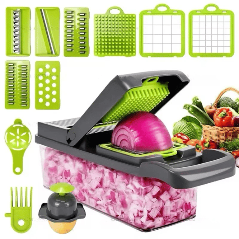 16-in-1 Vegetable Chopper Mandolin Slicer | Food Dicer Peeler Cutter thumbnail 14