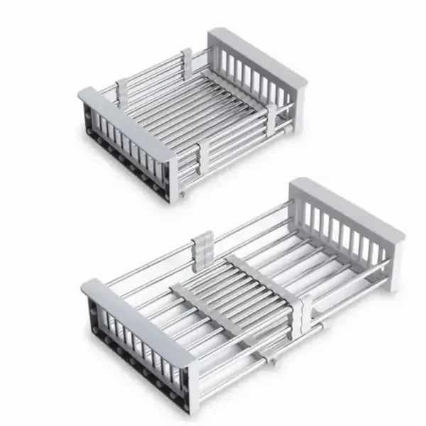 Adjustable Immersion Sink Dish Drying Rack | Stainless Steel Home & Kitchen