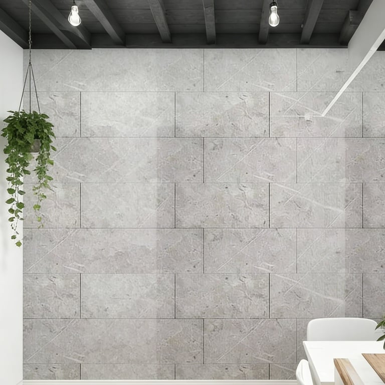 20Pcs PVC Marble Tiles Wall Sticker Self-Adhesive Stick Kitchen Bathroom Decor