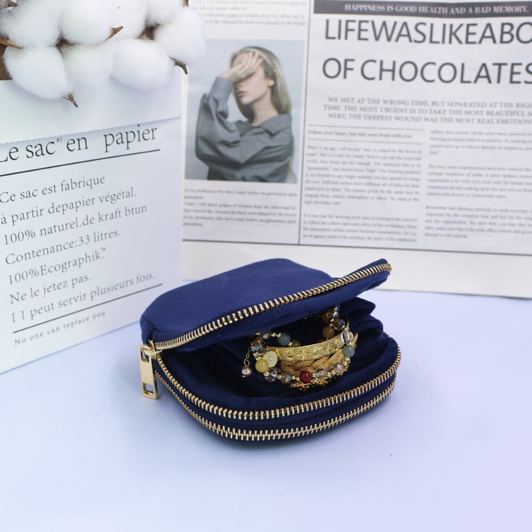 Velvet Bracelet Storage Jewelry Bag | Compact Travel Organizer thumbnail 13