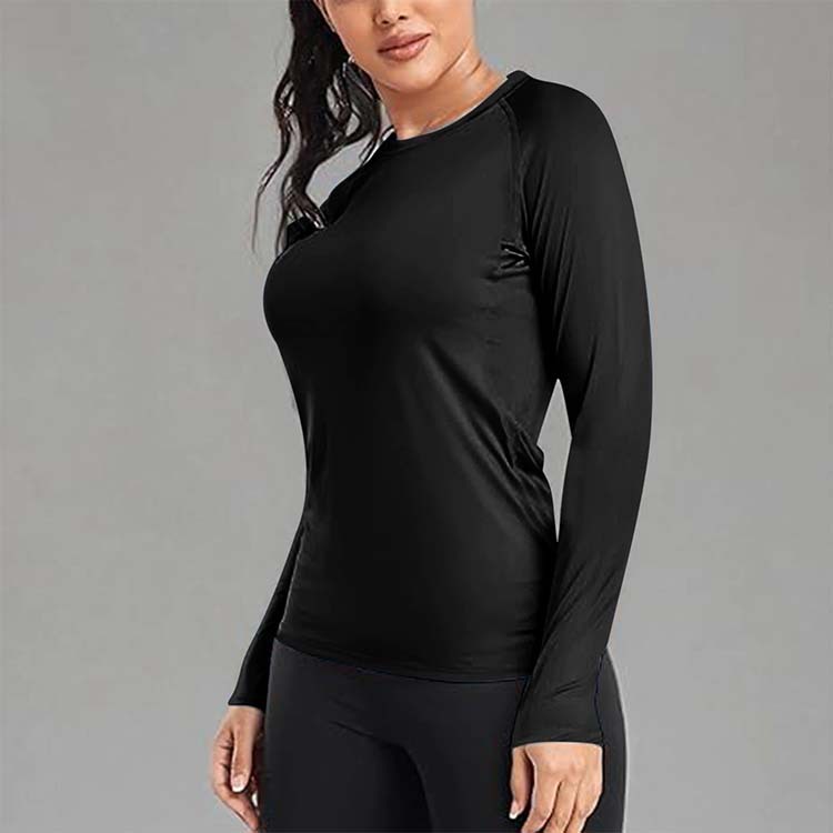 Women's Quick-Drying Sports T-Shirt Shapewear | Long Sleeve Athletic Top thumbnail 16