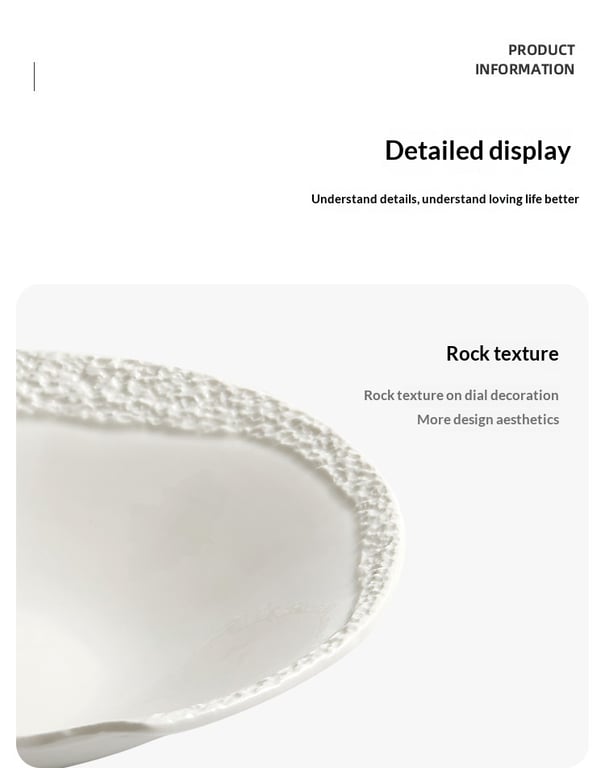 White Aesthetic Dish Presentation Plate | Artistic Ceramic Serveware thumbnail 11