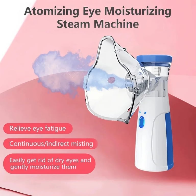 Portable Facial Steamer With Nano-ion Mist, Facial Spray, Facial Steamer, Nebulizer, Beauty Humidifier, Handheld Device For Moisturizing Eyes And Face thumbnail 7