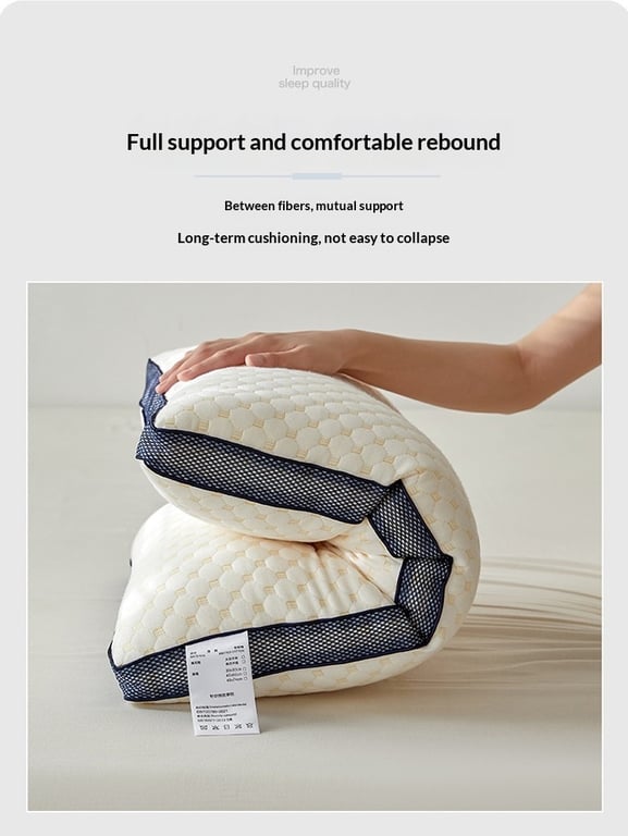Water Cube Massage Bead Neck Pillow for Students | High Rebound Support thumbnail 4