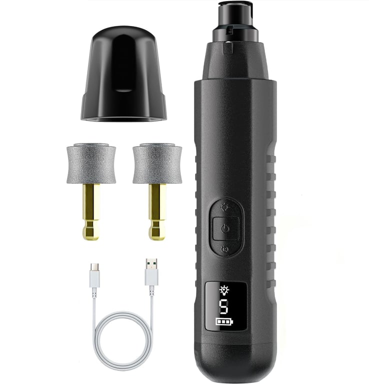 2026 New Silent Groom Pro Dog Nail Grinder, 5-Speed Dog Nail Grinder With Led Light, Quiet Painless Paws Grooming For Small Medium Large Dogs, USB Rechargeable thumbnail 1
