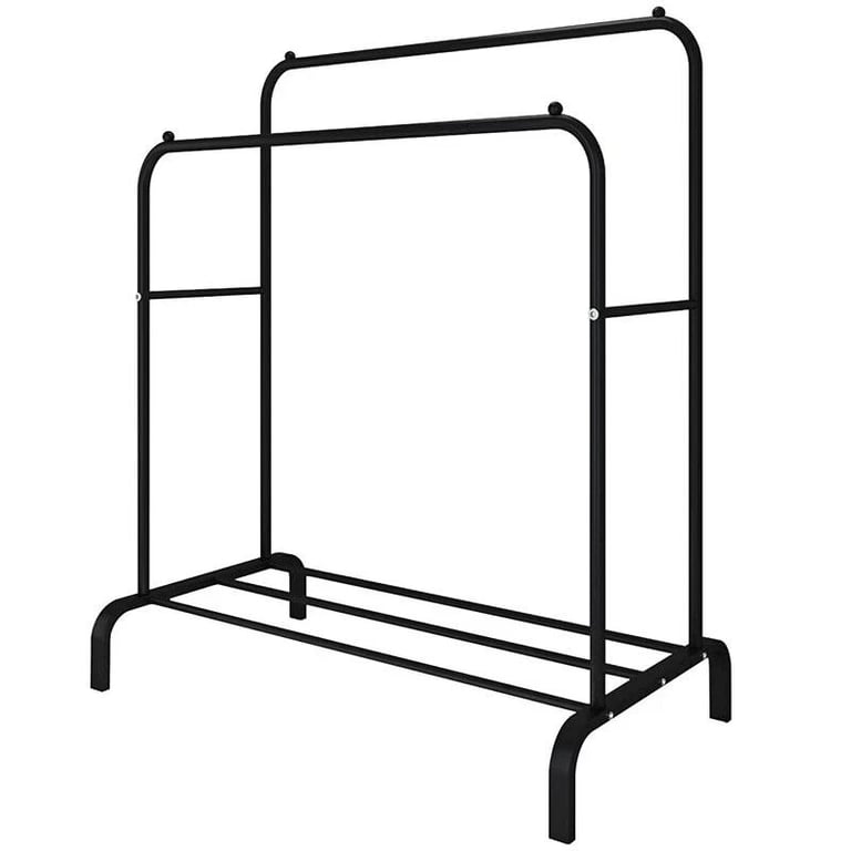 Heavy Duty Double Clothes Rail Hanging Rack Garment Display Stand Shoes Storage