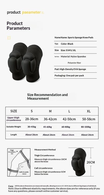 Volleyball Roller Skating Knee Pads | Thickened Sponge Protection thumbnail 13