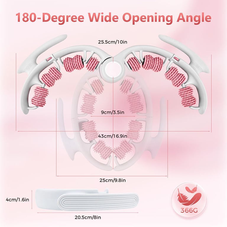 Anti-Cellulite Massage Roller Lymphatic Drainage Deep Tissue Fascia Blaster Muscle Roller For Legs Buttocks Body Sculpting Skin Smoothing Massage Tool thumbnail 2