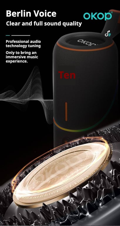 KP-806 Portable Handheld Bluetooth Speaker Outdoor Use Extra-Long Battery Life Cross Border Best Seller Compact Desktop Speaker With RGB Ambient Lighting thumbnail 16