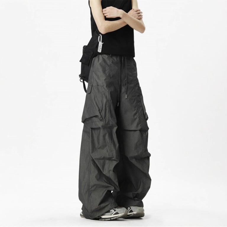 Loose-fit Casual Quick-drying Outdoor Pants | Wide-leg Cargo Style thumbnail 1