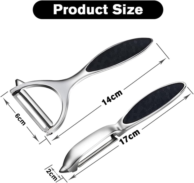 Vegetable Peeler Set Stainless Steel Y & I Shape Swivel Blades