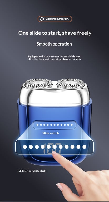 LED Digital Display Portable Mini Electric Shaver | Fast-Charging thumbnail 10