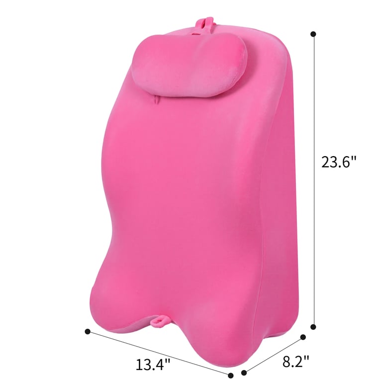Ergonomic Spinal Posture Support & Multi-Functional Bed Pillow -pink thumbnail 2