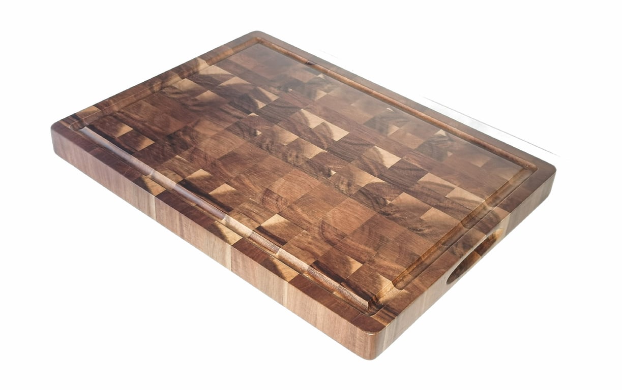 Wooden Cutting Board with Juice Groove & Serving Tray | Acacia thumbnail 3