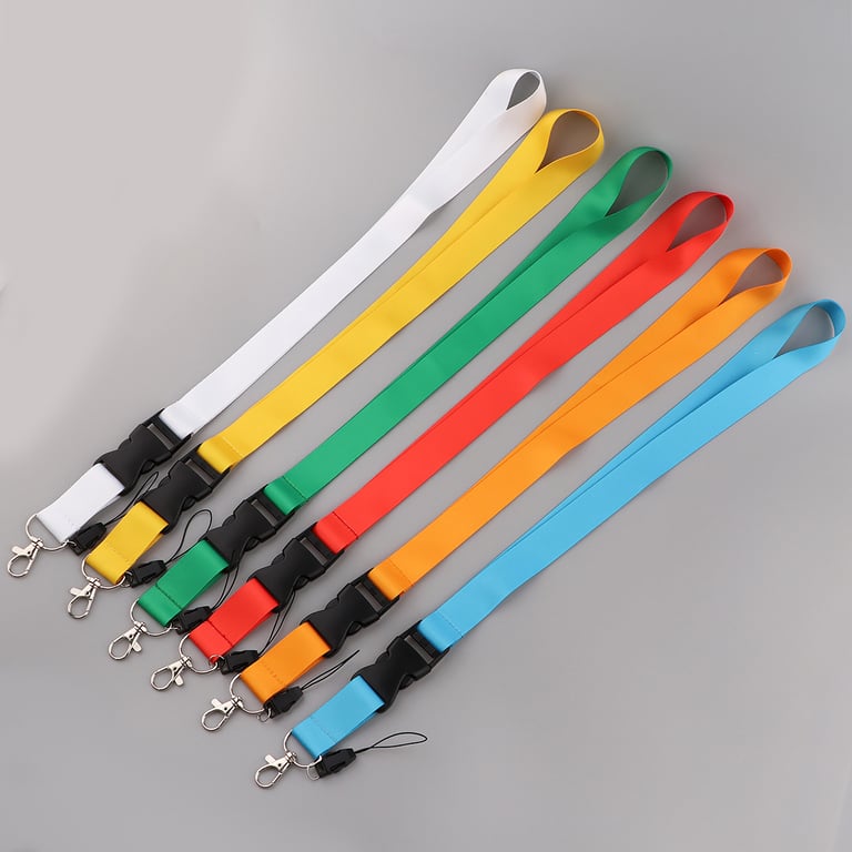 Elegant Solid-Color Phone Lanyard | Secure Neck Strap with Metal Clasp thumbnail 10